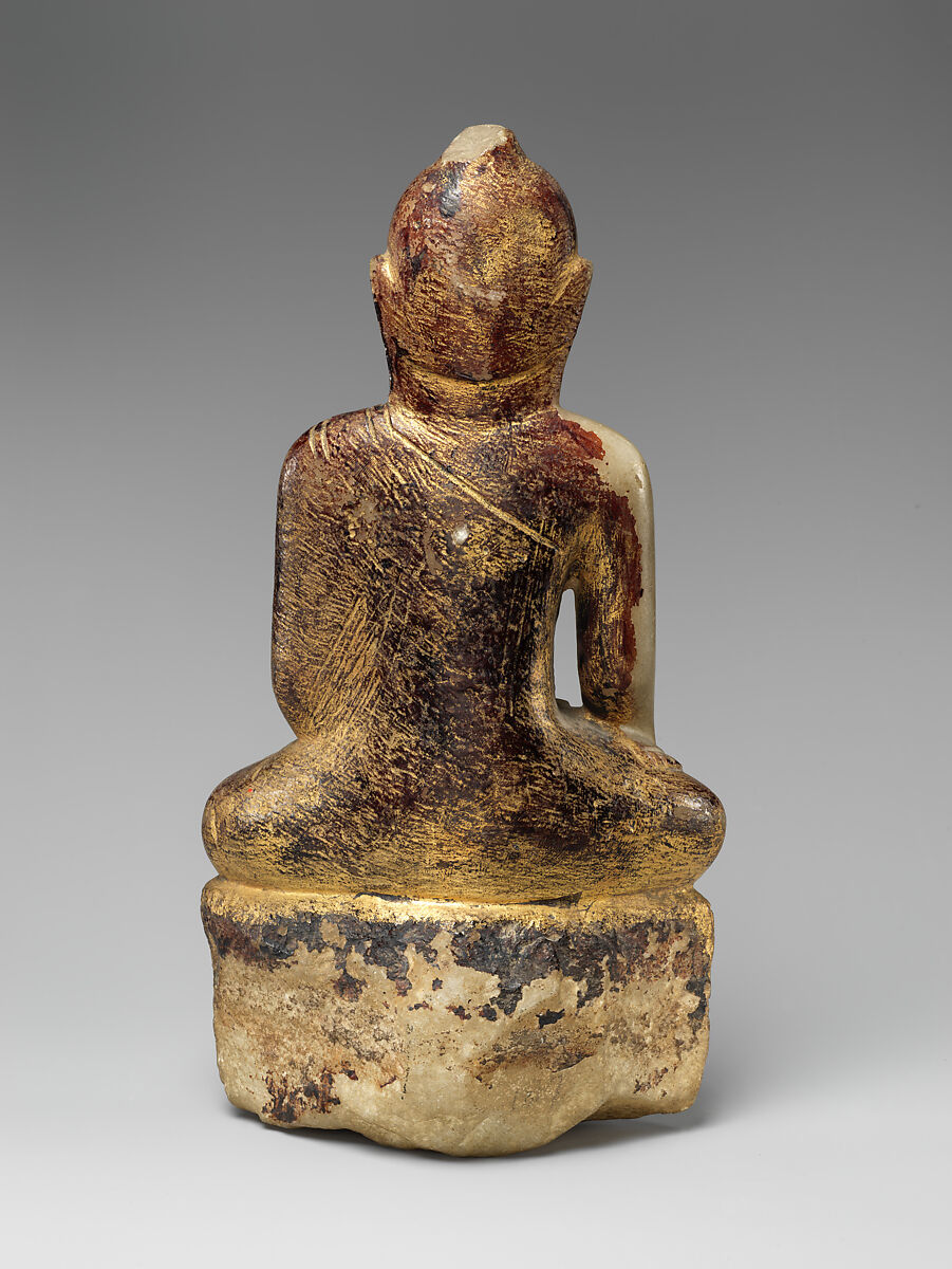 Seated Buddha, Alabaster, Burma