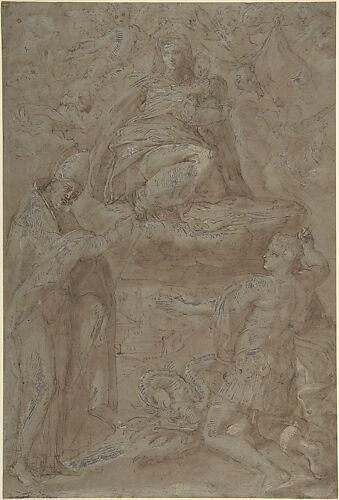 Madonna in Glory with Two Saints