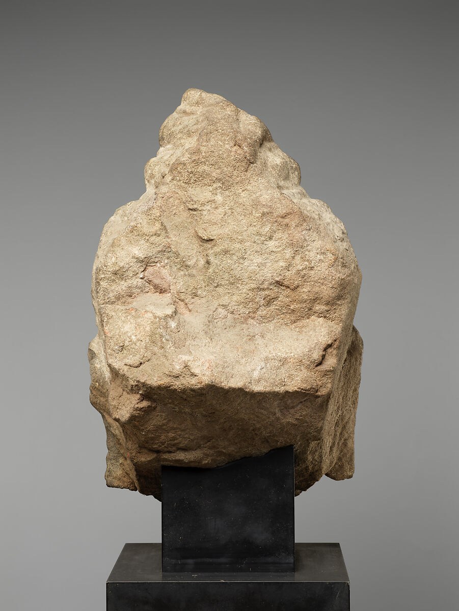 Head of Buddha or Bodhisattva, Stone, Cambodia