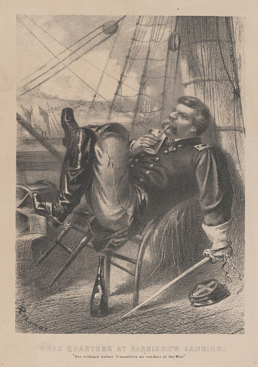 Head Quarters at Harrison's Landing, Anonymous, American, 19th century, Lithograph 