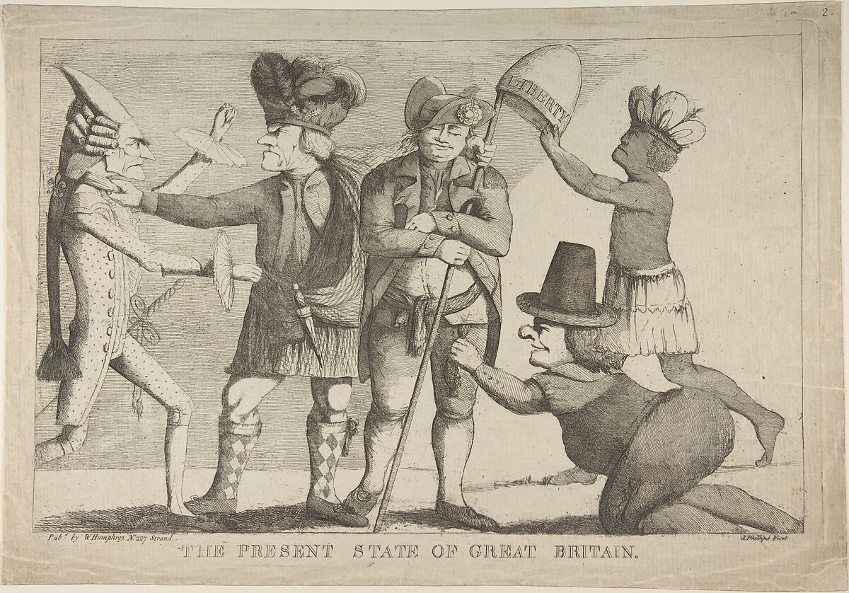 The Present State of Great Britain, James Phillips (British, active 1779–1809), Etching 