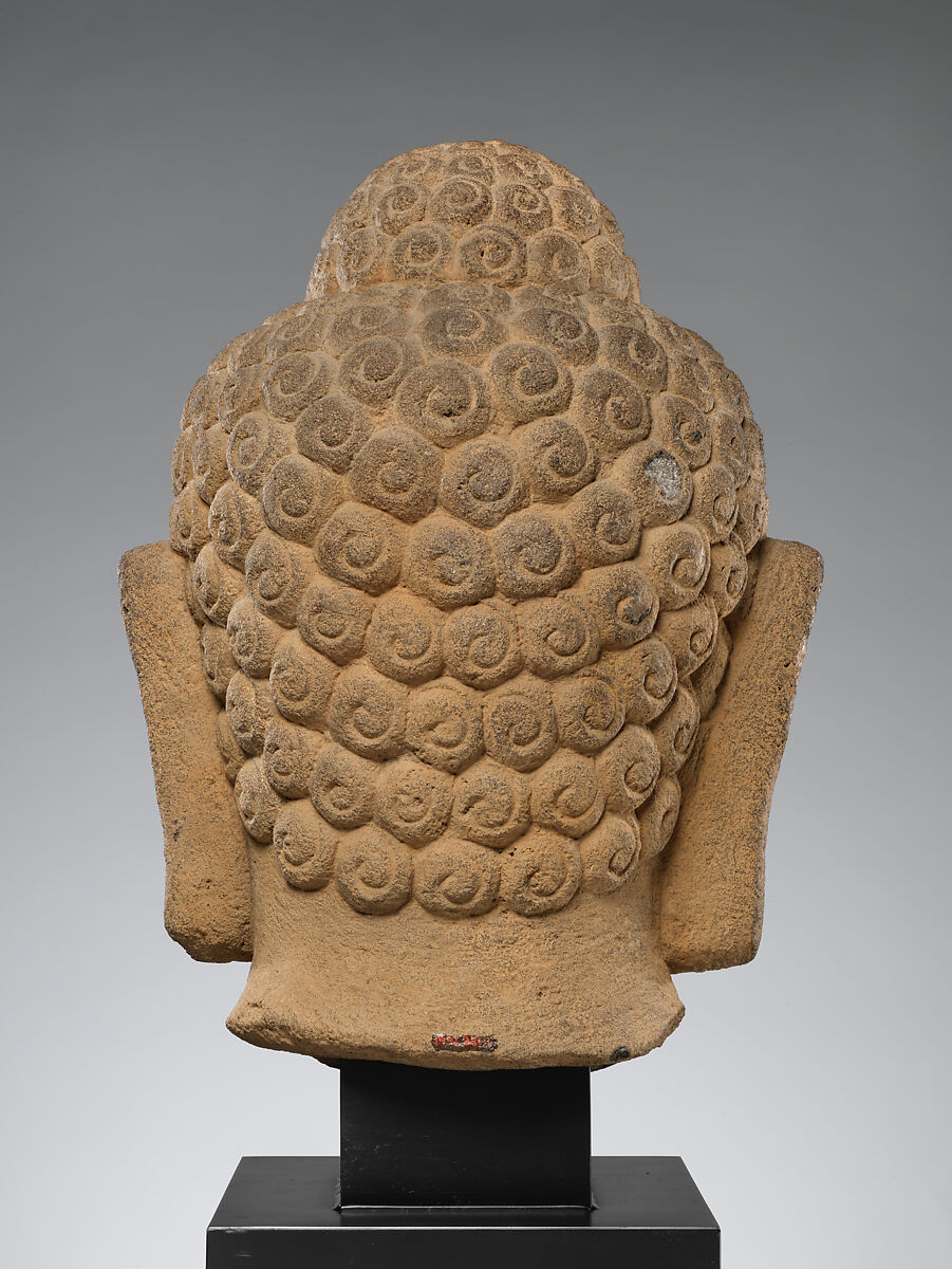 Head of a Buddha (Study Collection), Stone, Indonesia (Java)