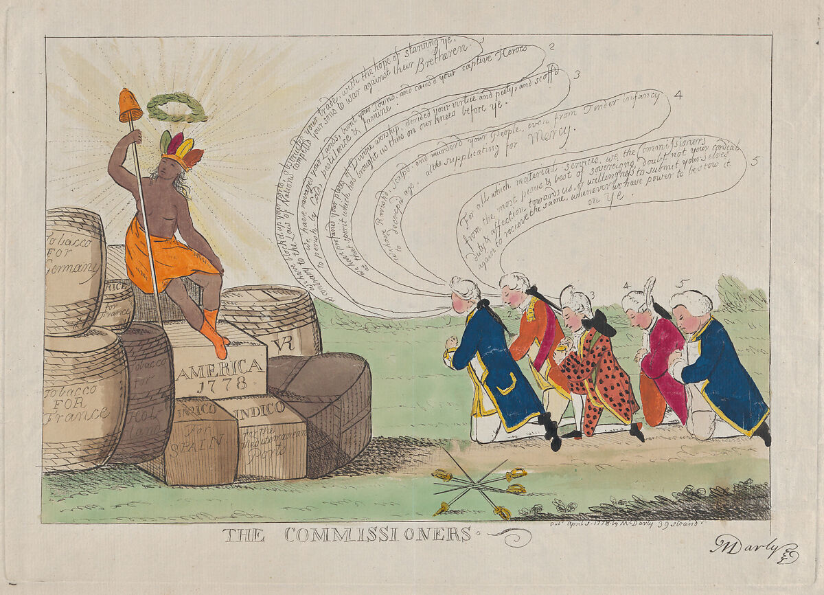 The Commissioners, Matthias Darly (British, ca. 1721–1780 London), Hand-colored etching 
