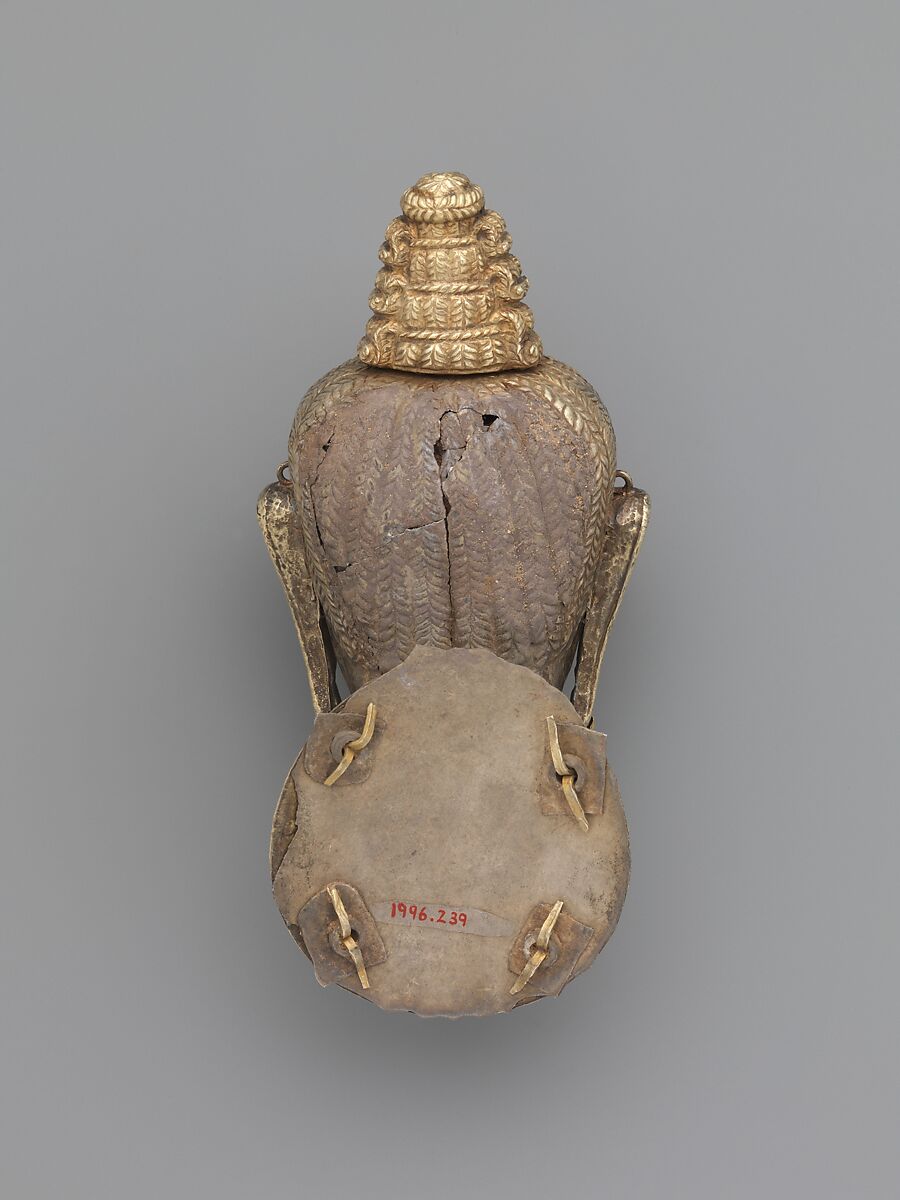 Head of Shiva (lingakosha), Gold and silver repoussé, Vietnam (Champa, probably Quang Nam Province)