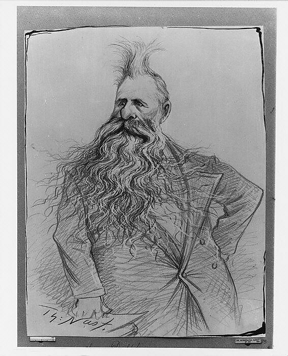 Senator Dolph of Oregon (Joseph Norman Dolph), Thomas Nast (American (born Germany), Landau 1840–1902 Guayaquil), Graphite, pen, and black ink on scratchboard