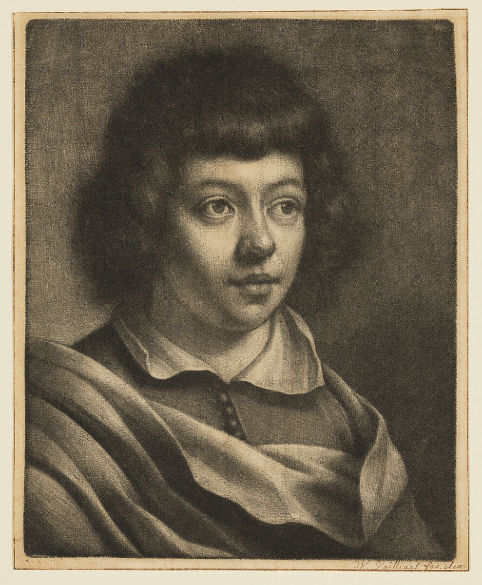Boy with a Creased Collar, Wallerant Vaillant (Dutch, Lille 1623–1677 Amsterdam), Mezzotint; first state of two 