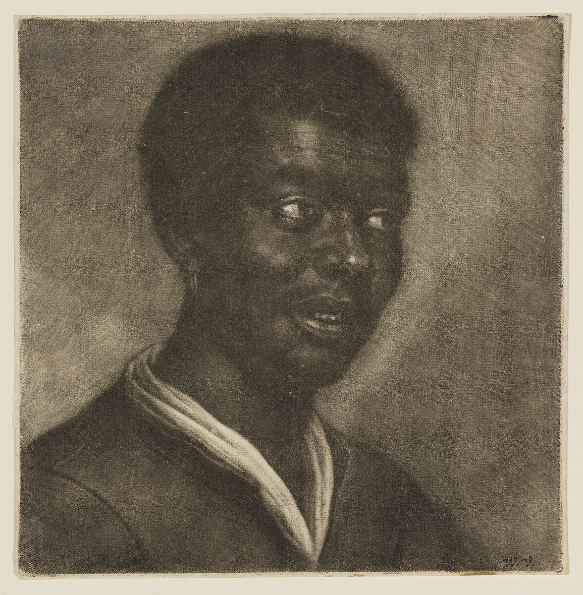 Head of a Black Man, Wallerant Vaillant (Dutch, Lille 1623–1677 Amsterdam), Mezzotint 