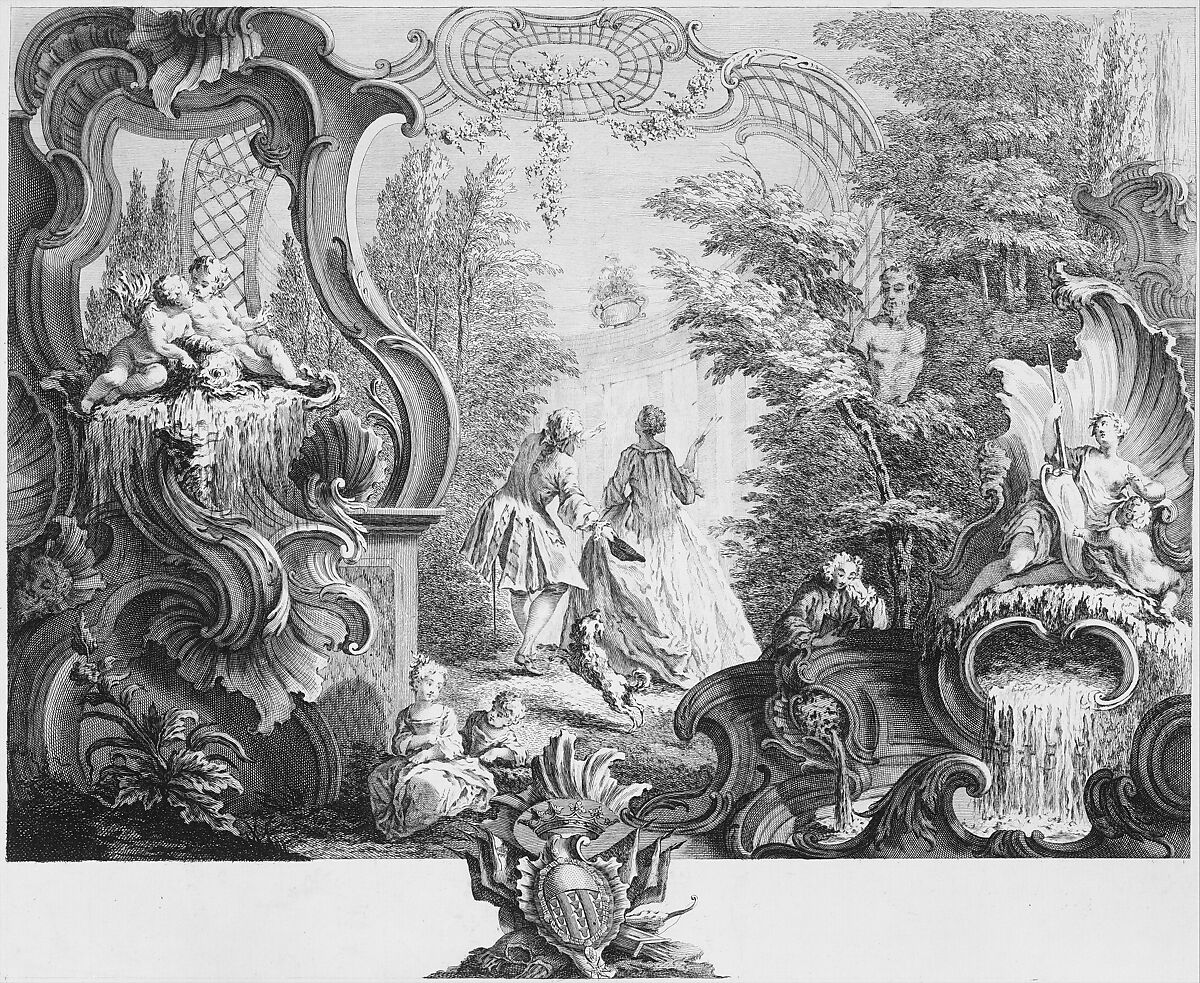 Le Temps de L'Apres dinée, François Antoine Aveline (French, Paris 1718–1780 London), Engraving 