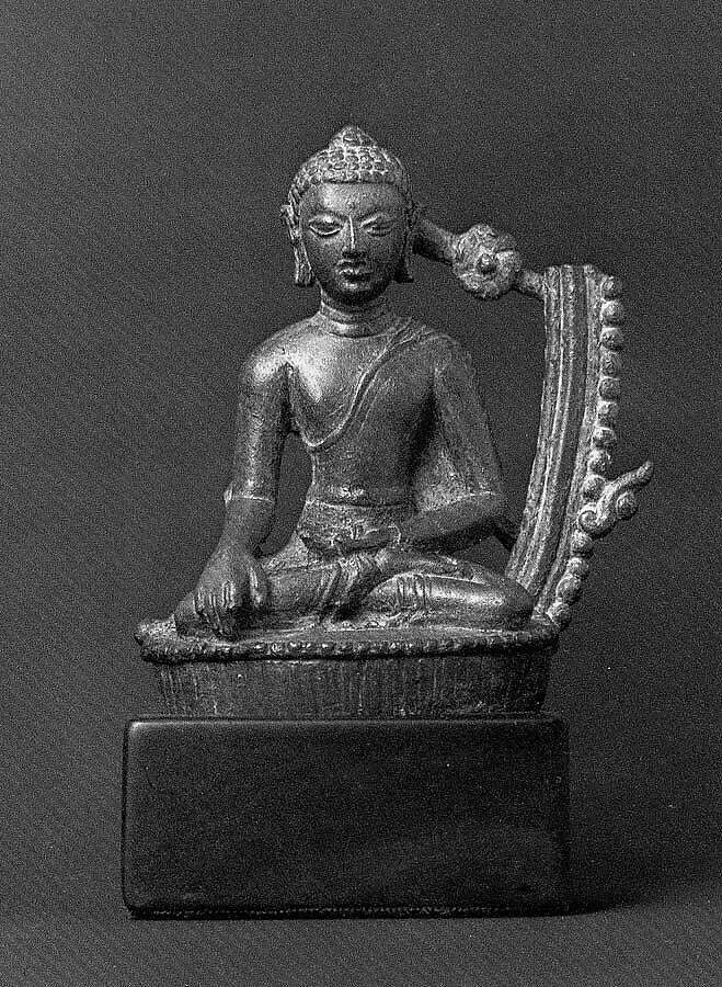 Seated Buddha, Bronze, India 