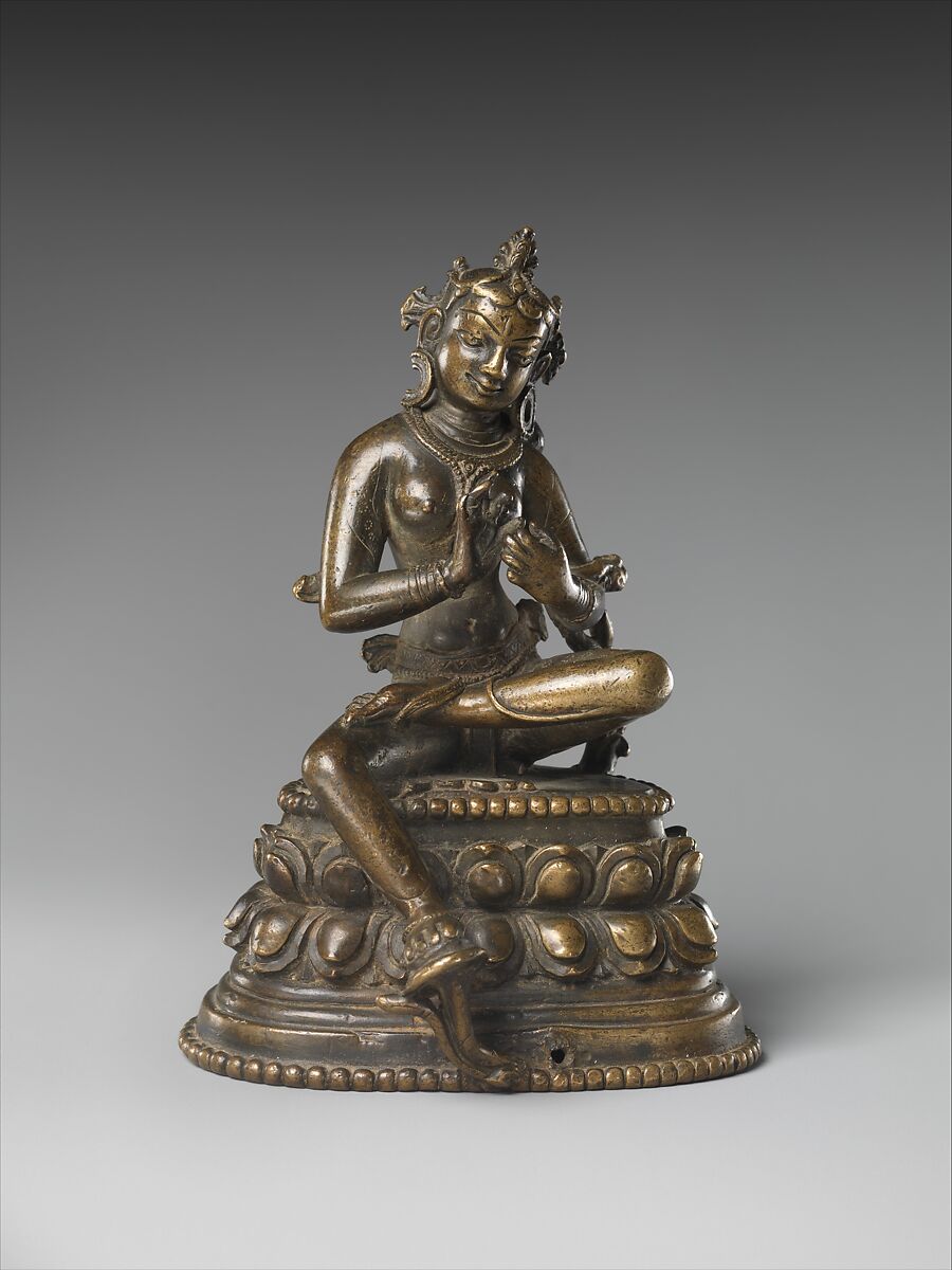 Tara, Bronze with silver inlay, India, Bihar 