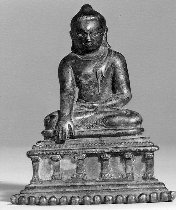 Seated Buddha, Bronze, India (Kurkihar) 