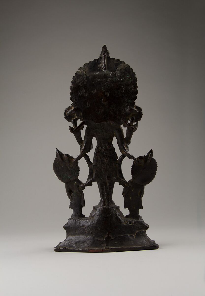 Surya, the Sun God, with Attendants, Bronze, Bangladesh