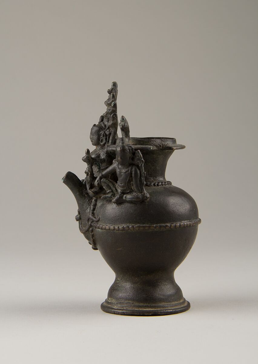 Ritual Ewer with Manasa, the Snake Goddess, Bronze, India (probably Bihar),