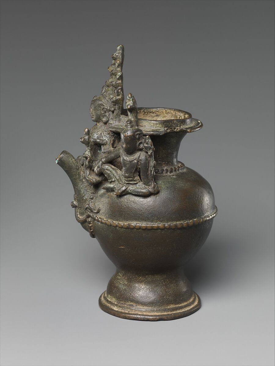 Ritual Ewer with Manasa, the Snake Goddess, Bronze, India (probably Bihar),