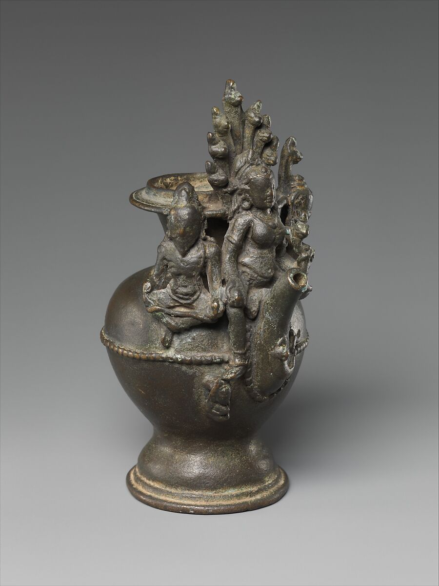 Ritual Ewer with Manasa, the Snake Goddess, Bronze, India (probably Bihar),