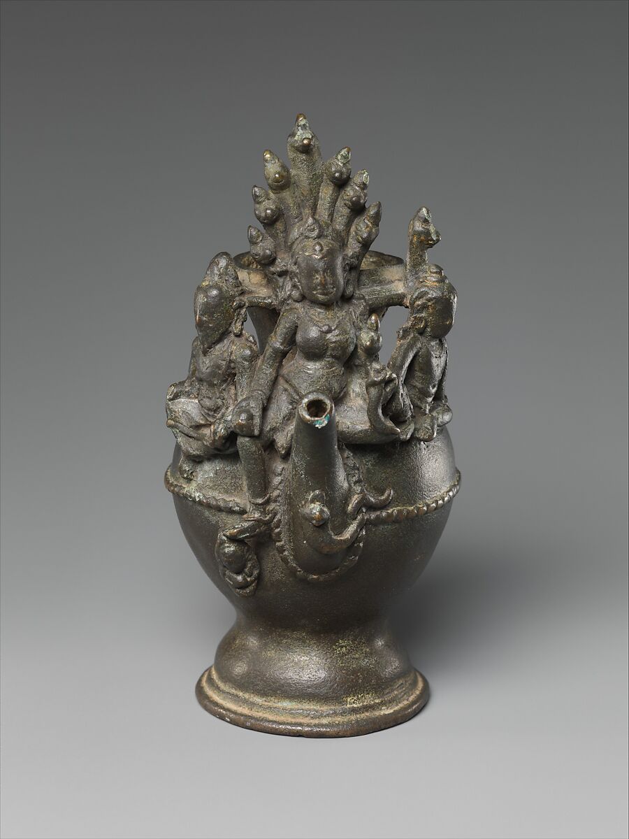 Ritual Ewer with Manasa, the Snake Goddess, Bronze, India (probably Bihar), 