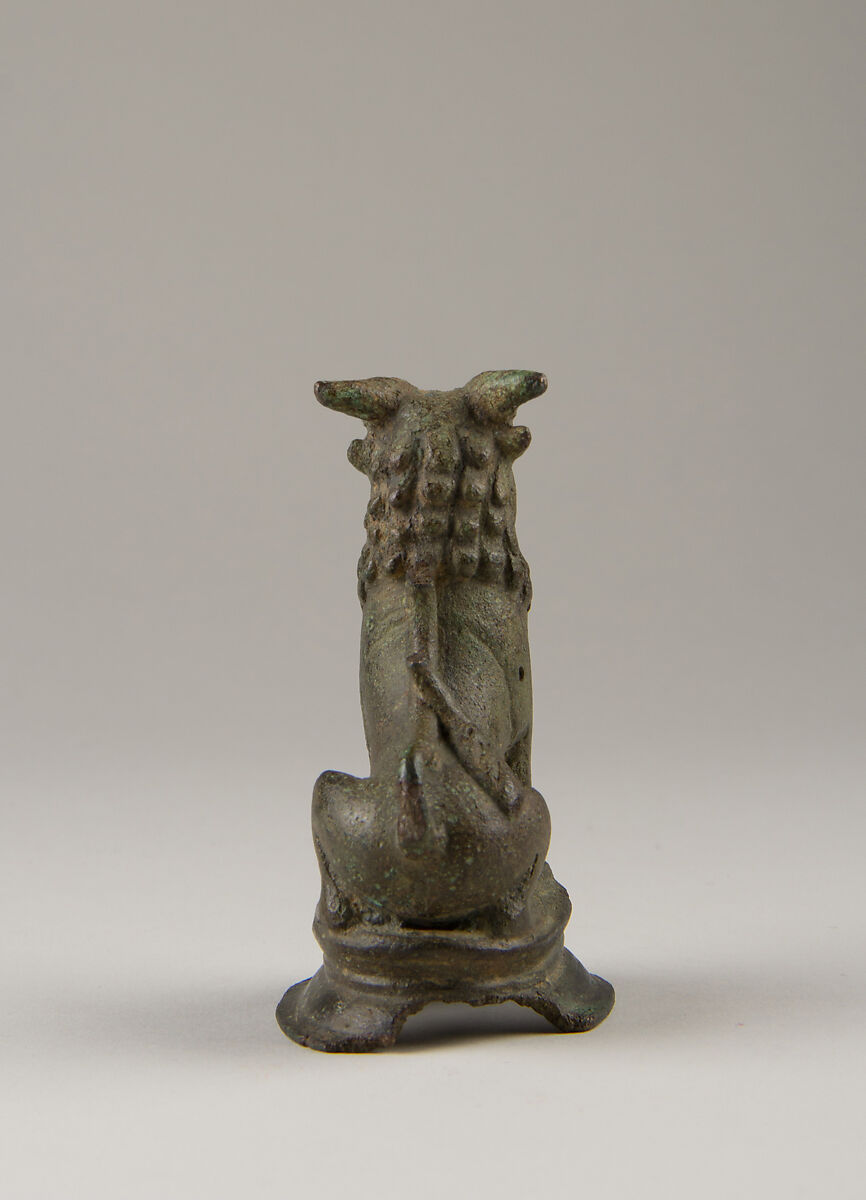 Horned Lion (Vyala), Bronze, India (Tamil Nadu)