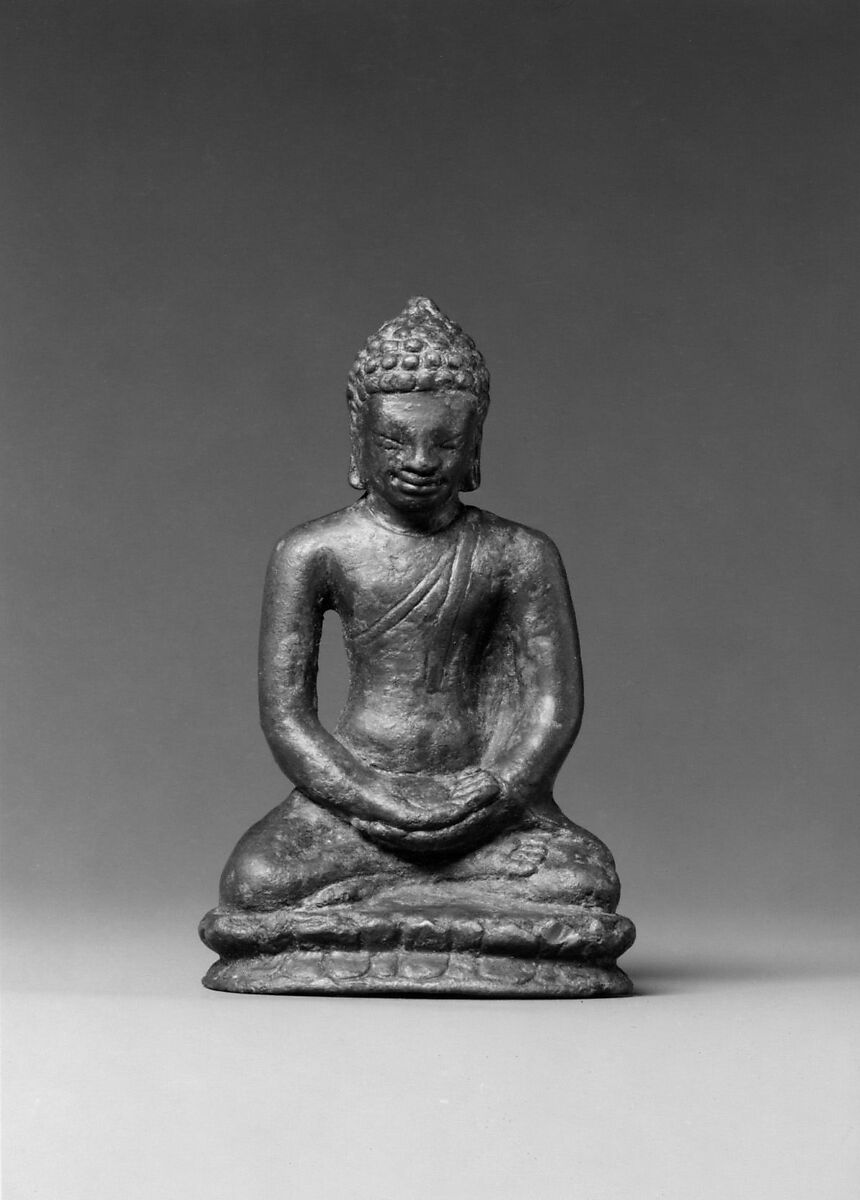 Seated Buddha, Bronze, Cambodia or Thailand 