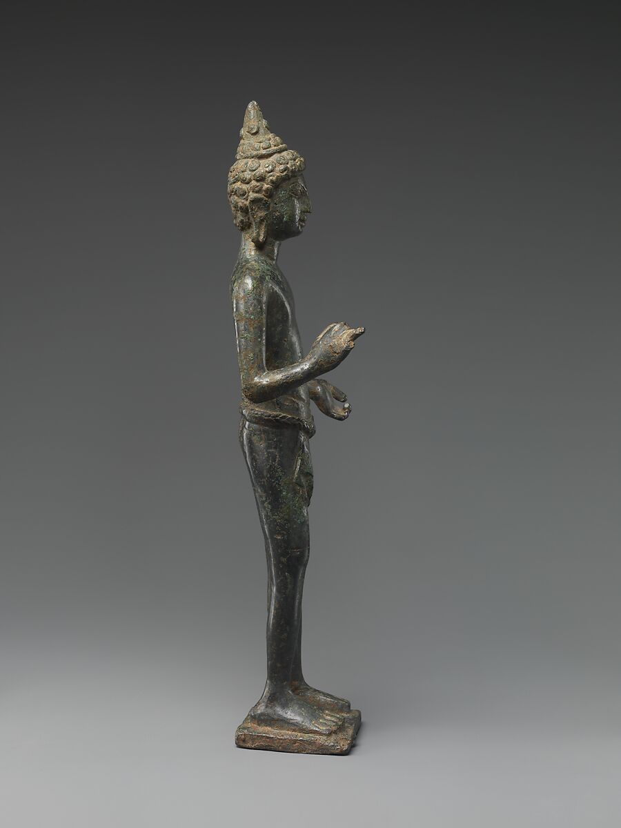 Bodhisattva, possibly Maitreya, Copper alloy with tin, Northeastern Thailand