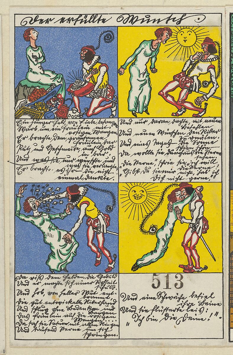 A Fulfilled Wish (Der erfüllte Wunsch), Moriz Jung (Austrian (born Czechoslovakia) Moravia 1885–1915 Manilowa (Carpathians)), Color lithograph