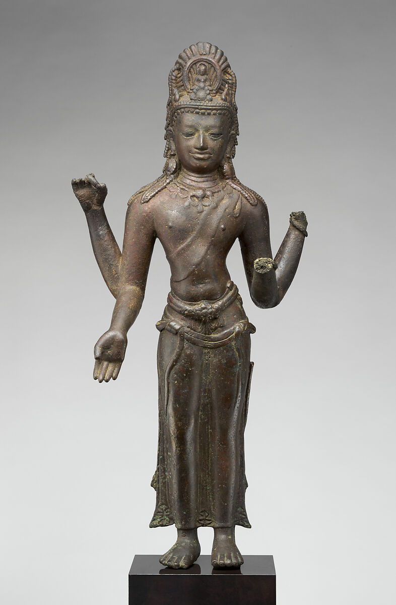 Bodhisattva Avalokiteshvara, Copper alloy, Southern Thailand or Sumatra 
