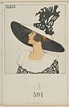 Hat Fashion, Mela Koehler (Austrian, Vienna 1885–1960 Stockholm), Color lithograph