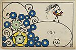 Ornament Card (Schmuckkarte), Susi Singer (Austrian, Vienna 1891–1965 California), Color lithograph