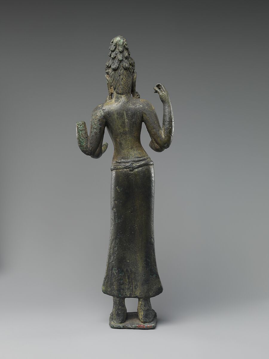 Four-Armed Avalokiteshvara, the Bodhisattva of Infinite Compassion, Bronze, Peninsular Thailand