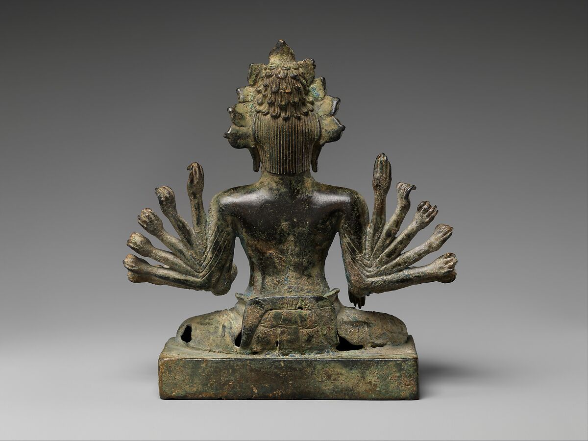 Eleven-Headed Avalokiteshvara, the Bodhisattva of Infinite Compassion, Bronze, Thailand