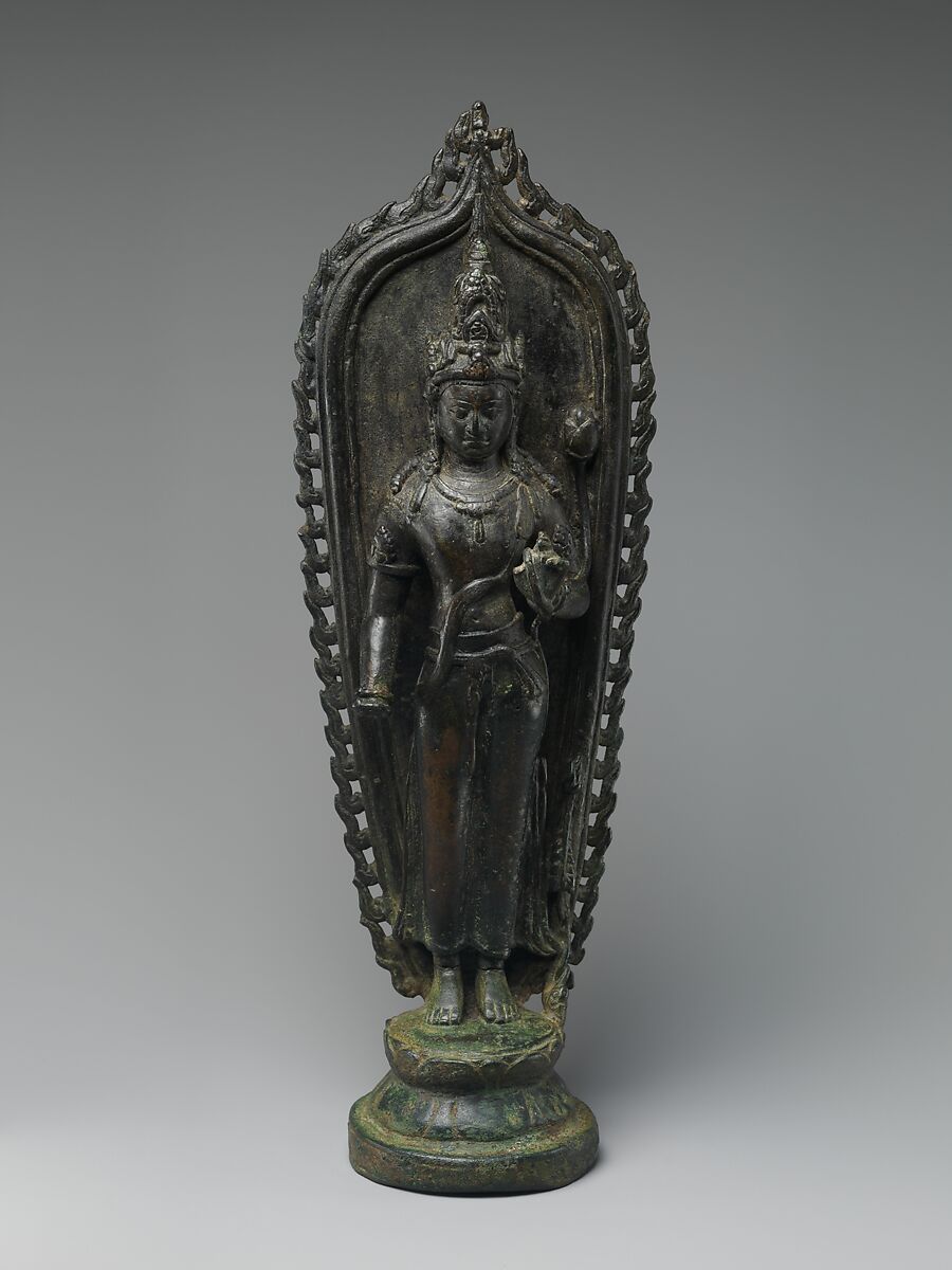 Standing Padmapani Lokeshvara, Bronze, Indonesia 