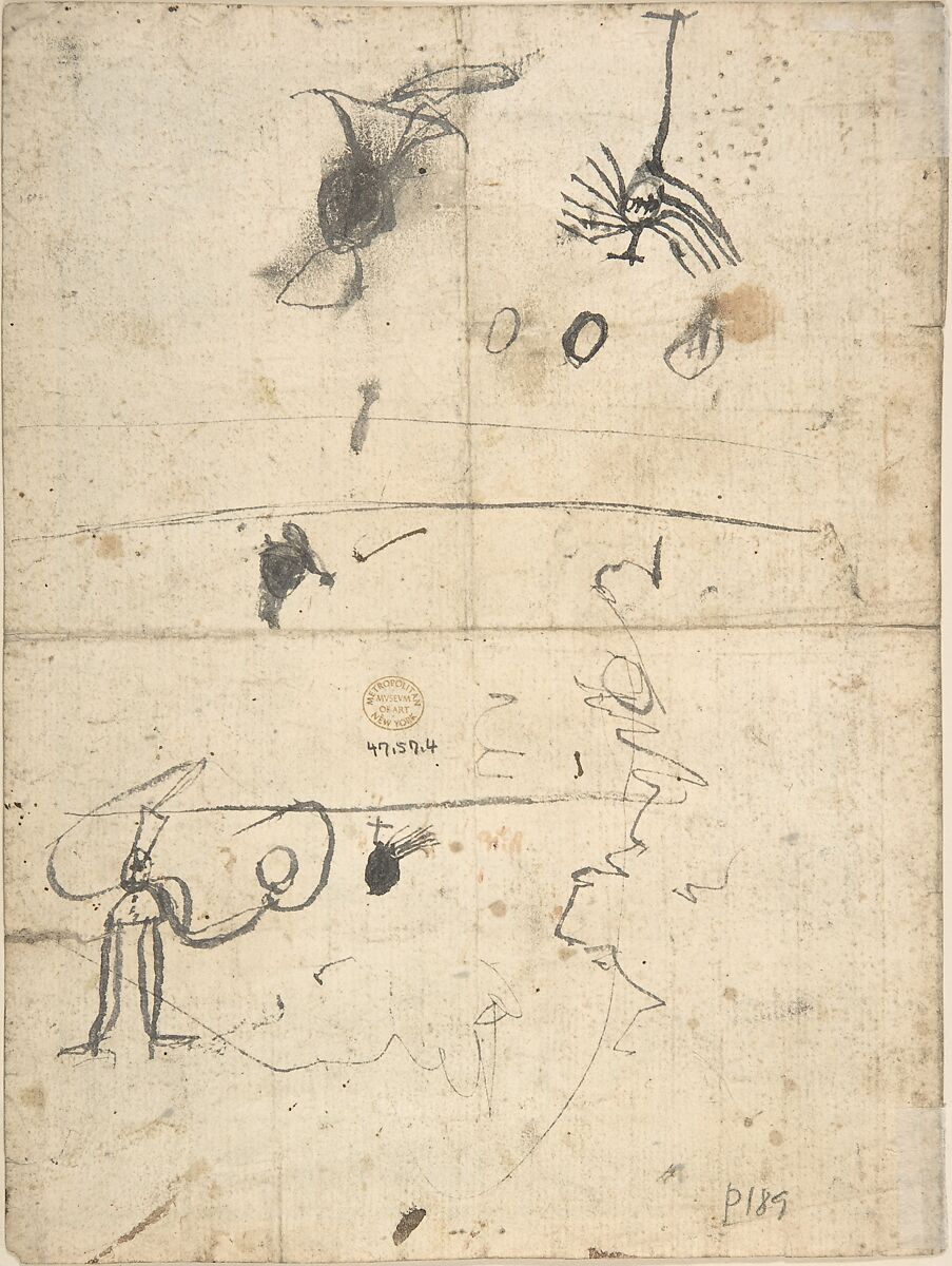 Monstrance Surrounded by Cherubs, Anonymous, Italian, 17th or 18th century, Ink and grisaille