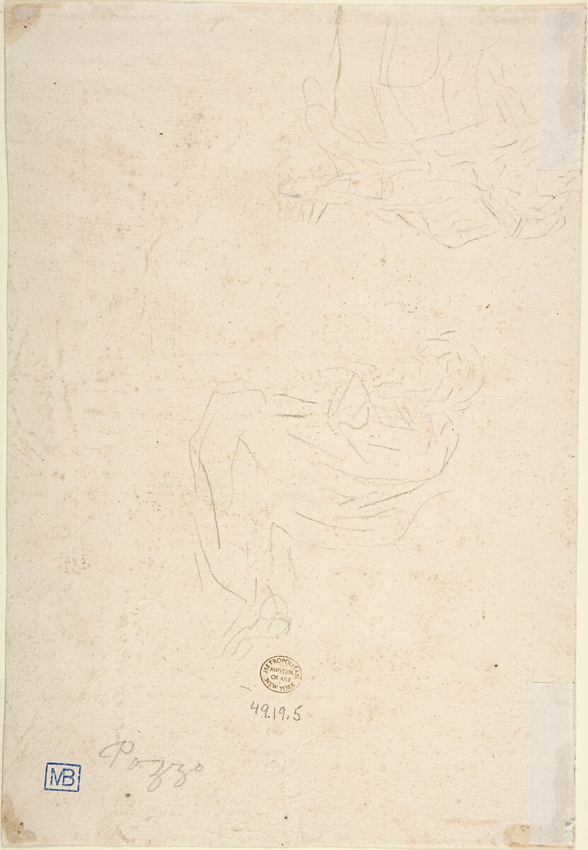 Frontispiece, Anonymous, Italian, 18th century, Red chalk