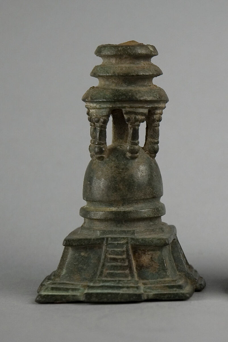 Stupa, Bronze, India (Jammu & Kashmir, ancient kingdom of Kashmir) 