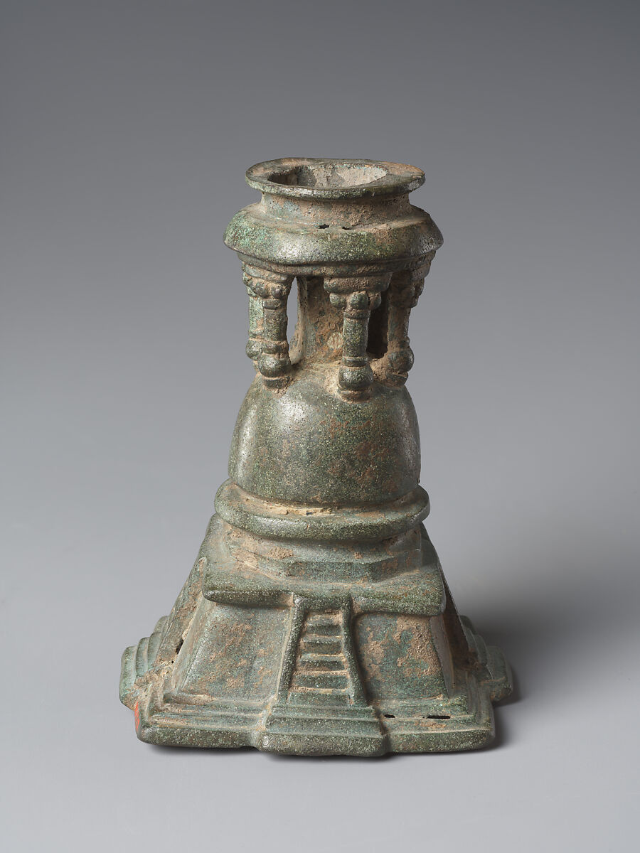 Stupa, Bronze, India (Jammu & Kashmir, ancient kingdom of Kashmir)