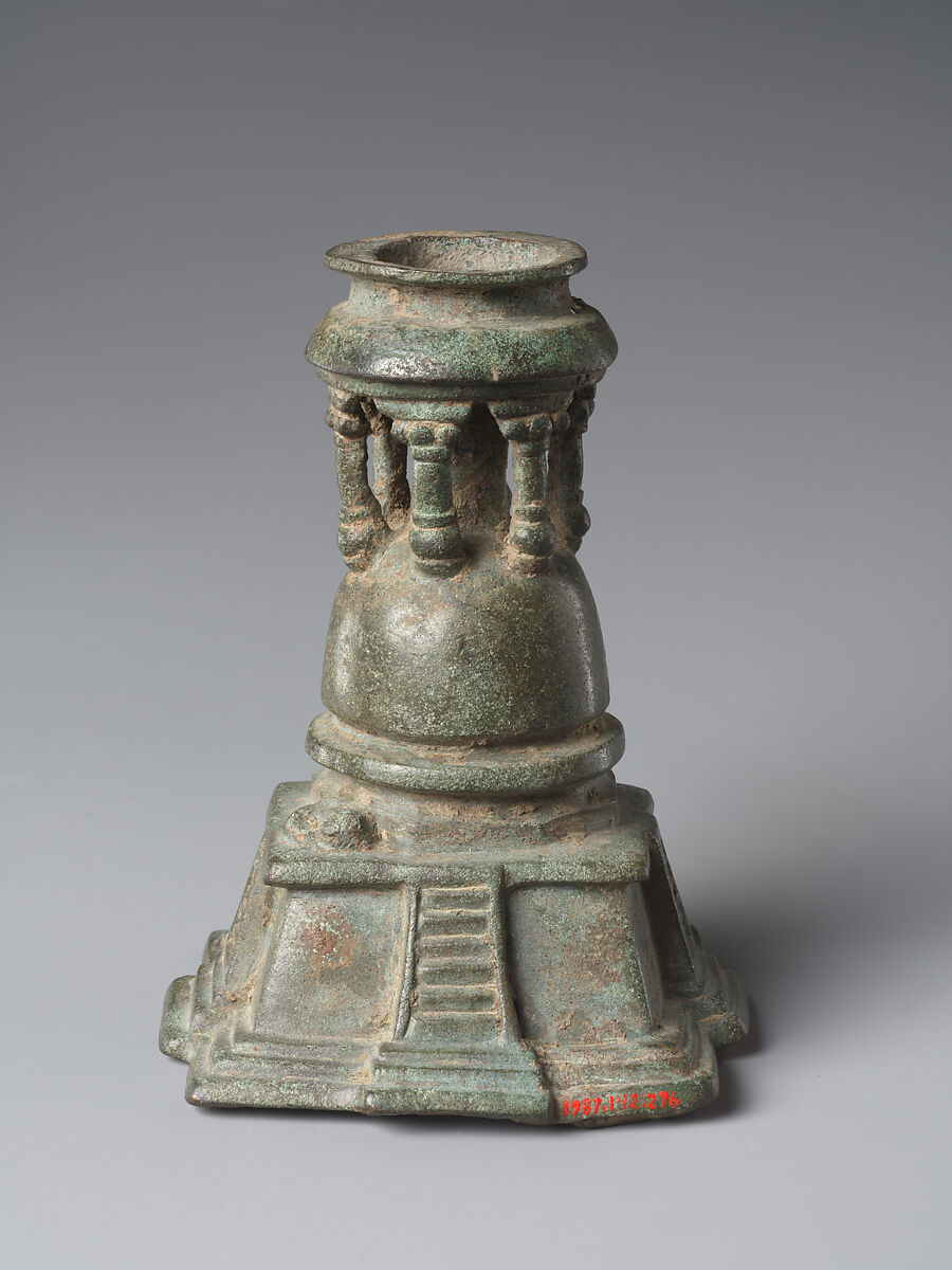 Stupa, Bronze, India (Jammu & Kashmir, ancient kingdom of Kashmir)