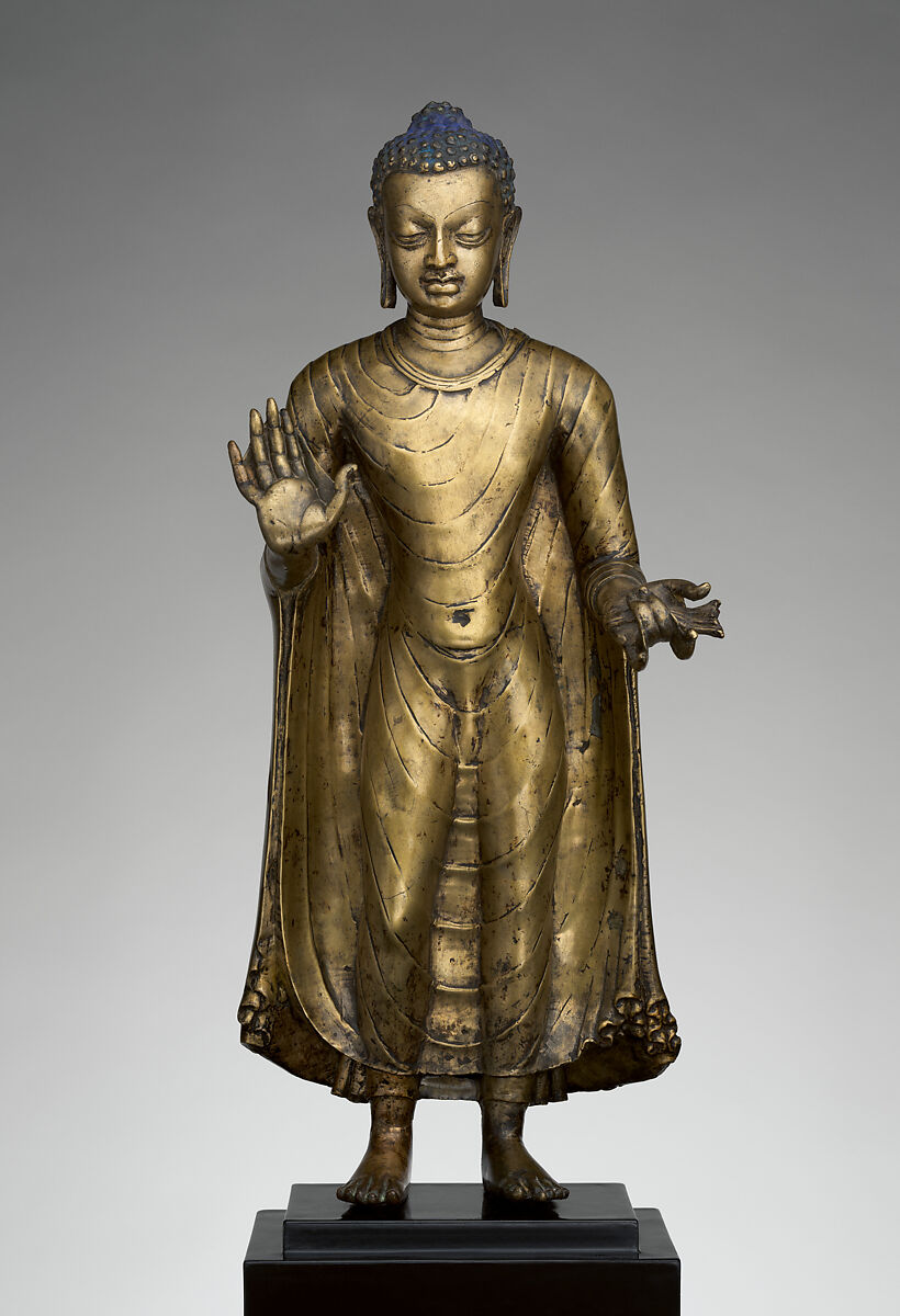 Buddha Offering Protection, Copper alloy, India (probably Bihar) 