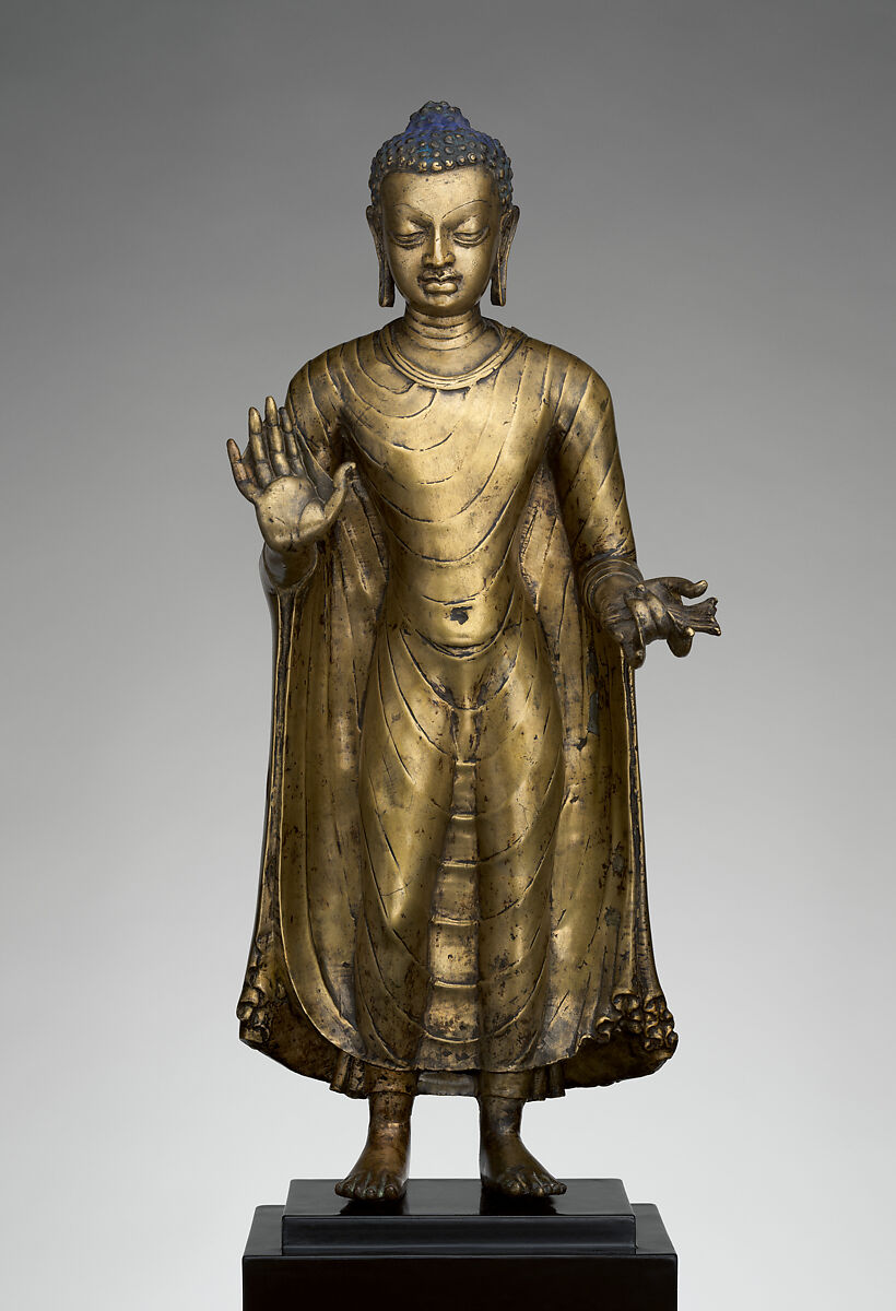 Buddha Offering Protection, Copper alloy, India (probably Bihar)