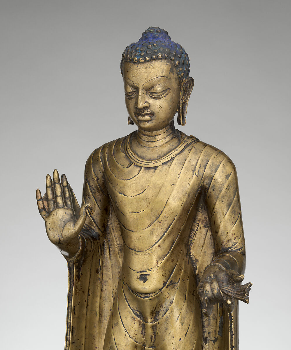 Buddha Offering Protection, Copper alloy, India (probably Bihar)