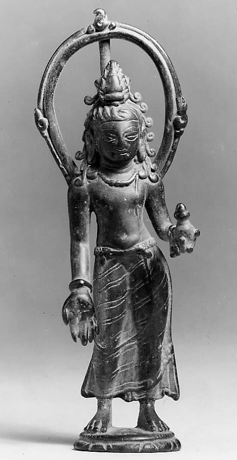 Standing Maitreya, Bronze, India 