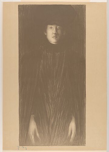 Woman in Hat and Cloak