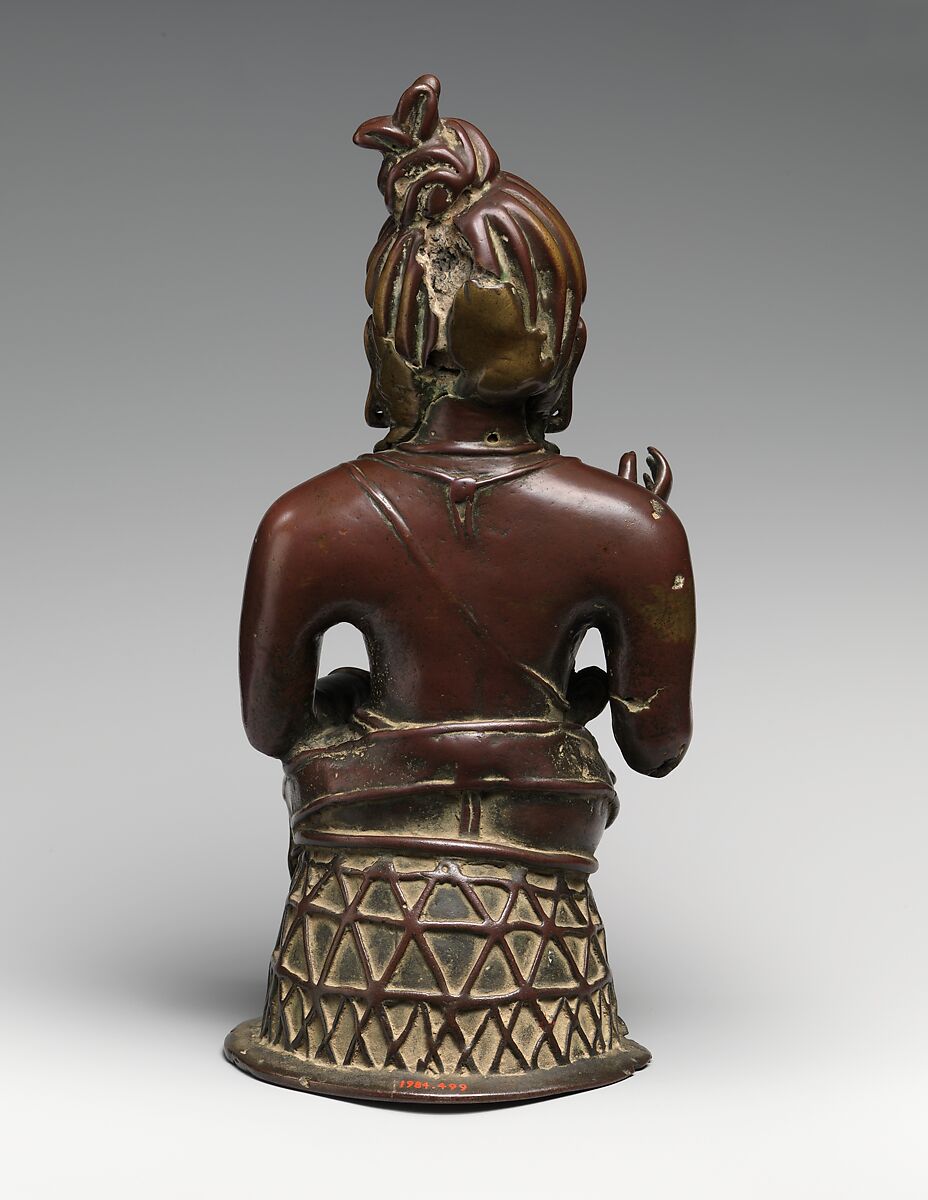 Seated Ascetic, Deified King, Agni (The God of Fire), Bronze, India (Kaushambi, Uttar Pradesh)