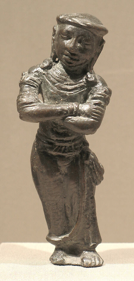 Standing Male Figure , Probably Chakrapurusha, Bronze, India 
