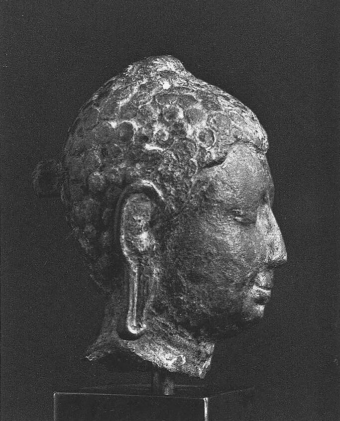 Head of a Buddha, Bronze, Sri Lanka