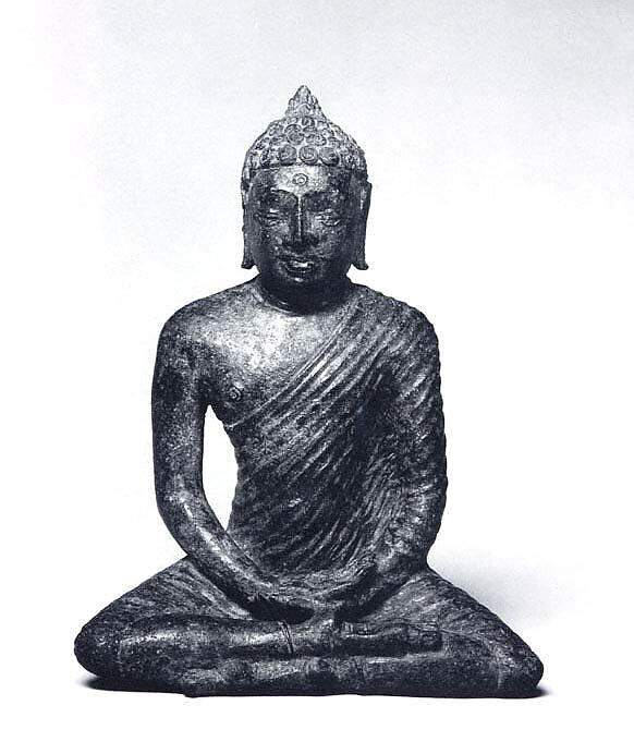 Buddha in Meditation Posture, Bronze, Sri Lanka 
