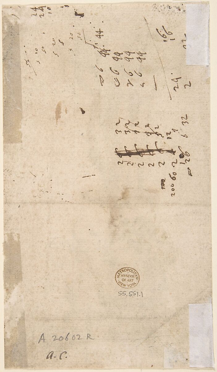 Design for an Urn, Supported by Three Children on a Piedestal with Sphinxes as Feet., Anonymous, Italian, 17th or 18th century, Pen, brush, and brown ink