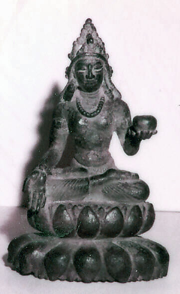 Seated Bodhisattva, Bronze, Pakistan 