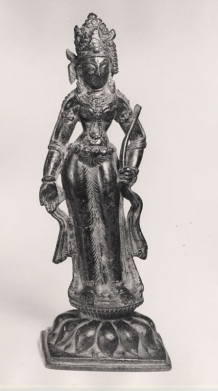 Standing Tara, the Buddhist Savioress, Bronze, Pakistan (Northwest Frontier Providence, Swat Valley) 