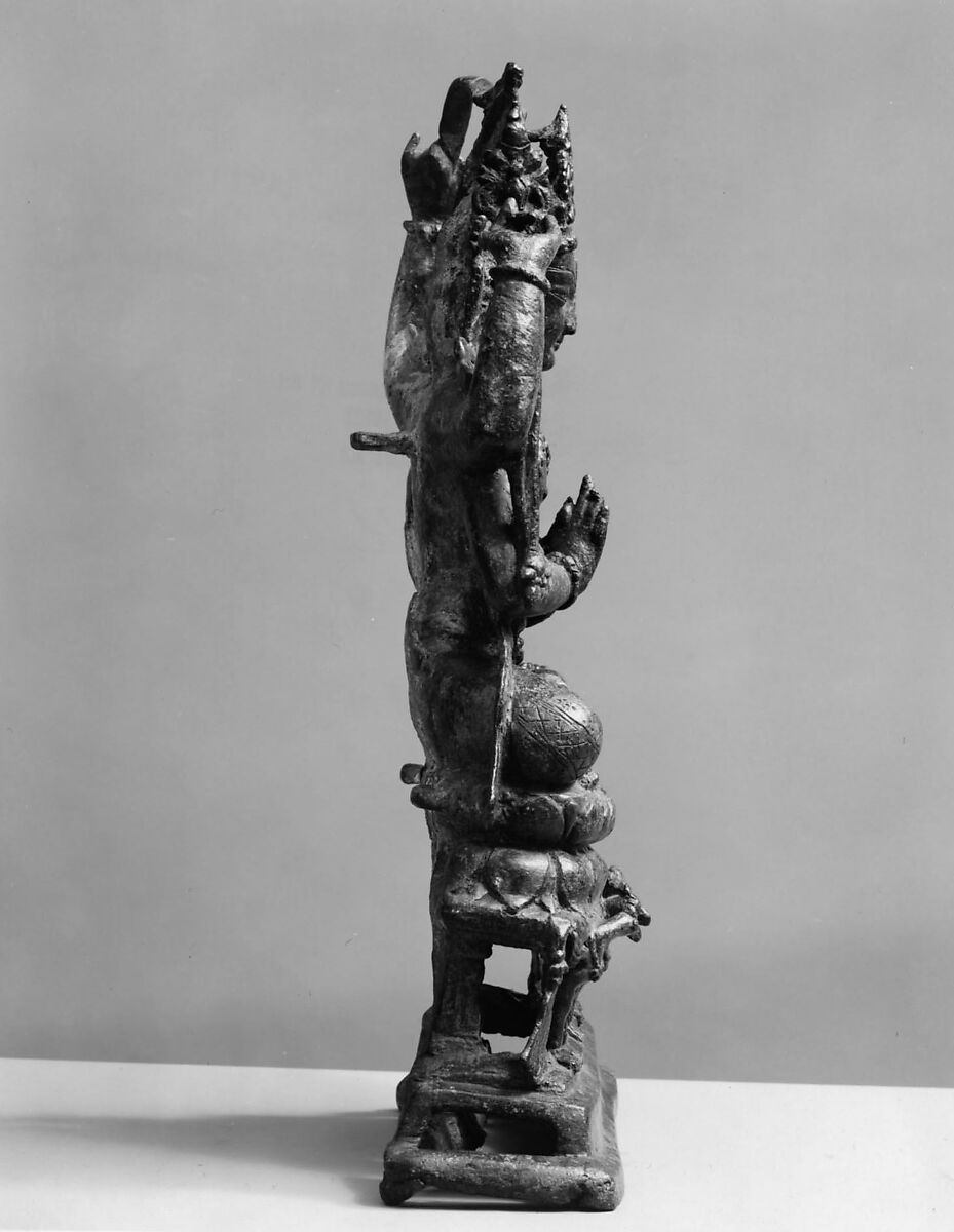 Vajradharma Lokeshvara, Bronze with silver inlay, Pakistan (NW Frontier Province, probably Swat Valley)