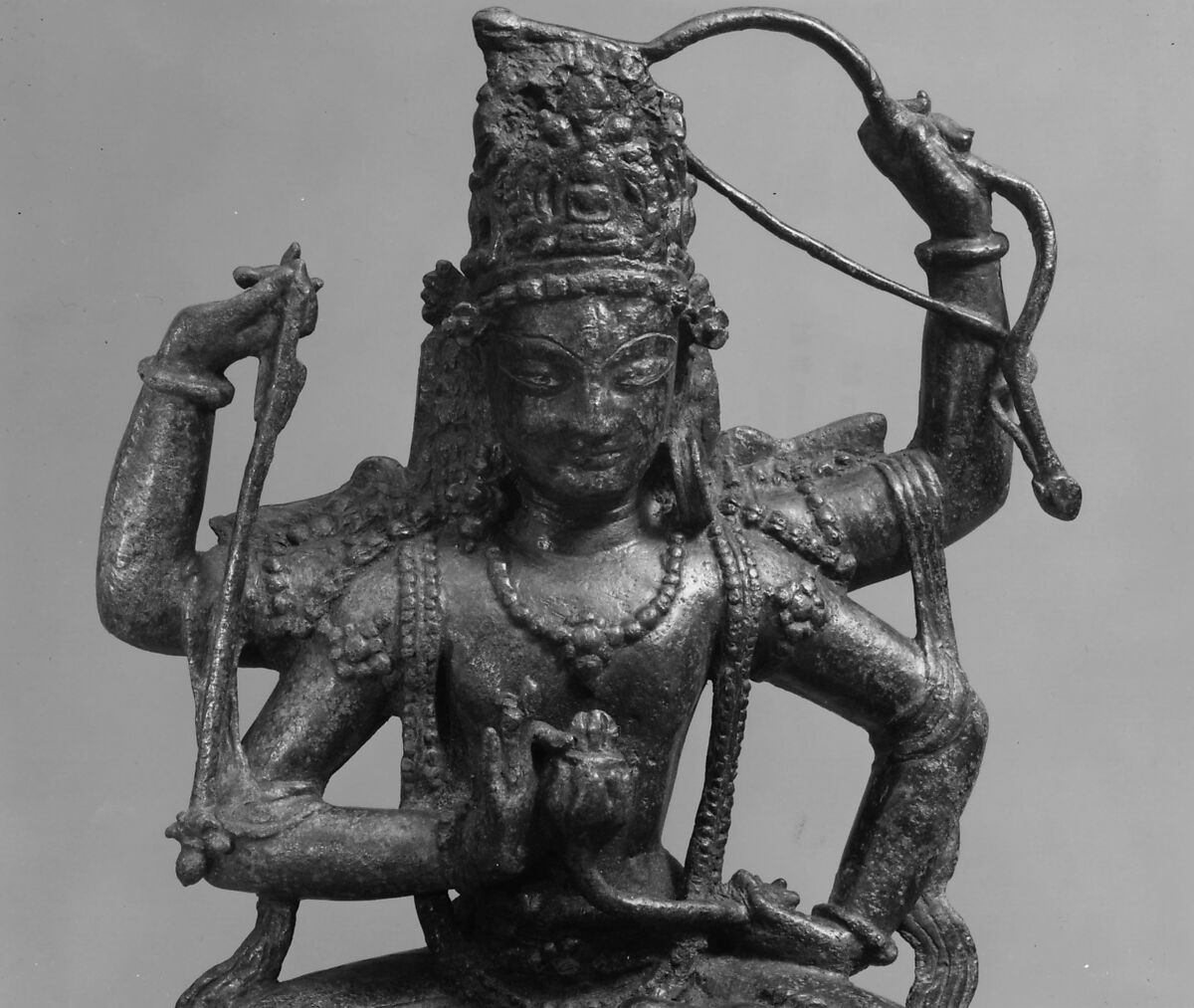 Vajradharma Lokeshvara, Bronze with silver inlay, Pakistan (NW Frontier Province, probably Swat Valley)