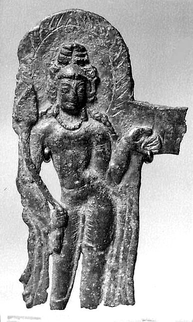 Attendant Figure from a Halo, Bronze, Pakistan 